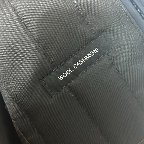 BOSS Hugo Boss Cashmere Wool Blend Men’s Navy Car coat Size US 38R - Picture 8 of 12